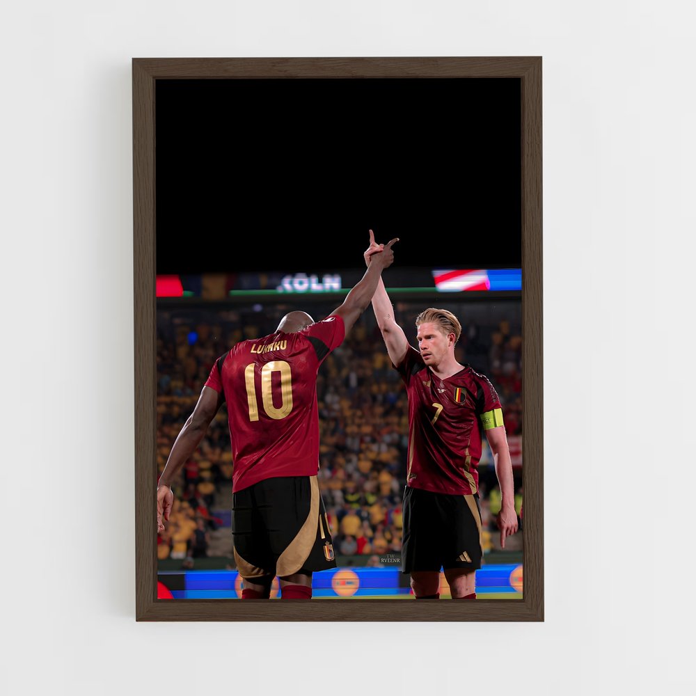 ap-belgium national football team-6 cadre Bois foncé