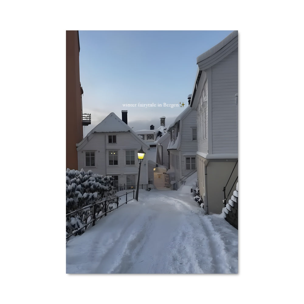 Poster Hiver à Bergen