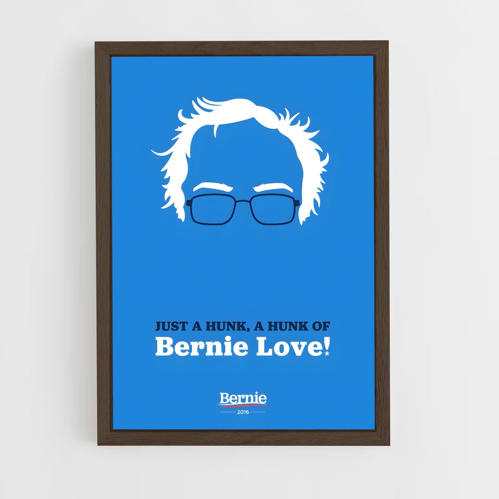 ap-bernie sanders-7 cadre Bois foncé