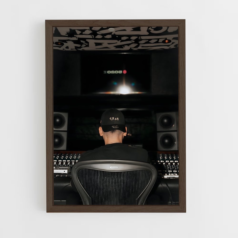 ap-bizarrap-4 cadre Bois foncé
