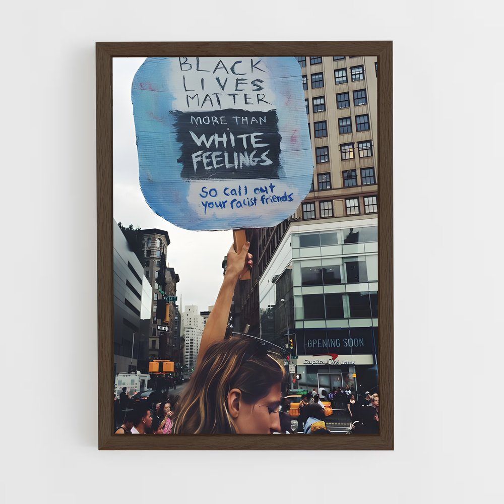 ap-black lives matter-6 cadre Bois foncé