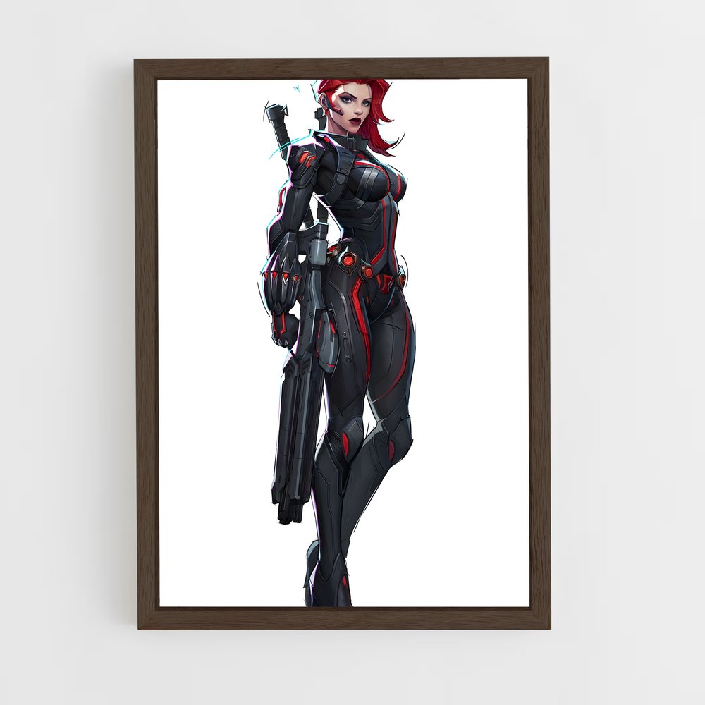 ap-black widow-5 cadre Bois foncé