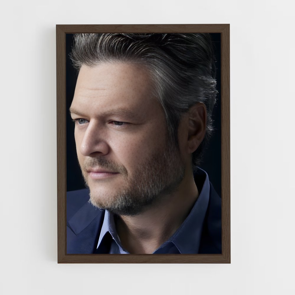 ap-blake shelton-14 cadre Bois foncé