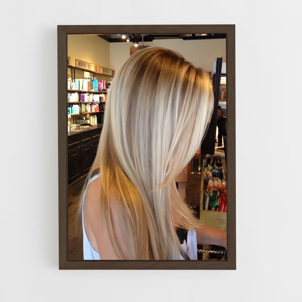 ap-blonde hair-5 cadre Bois foncé