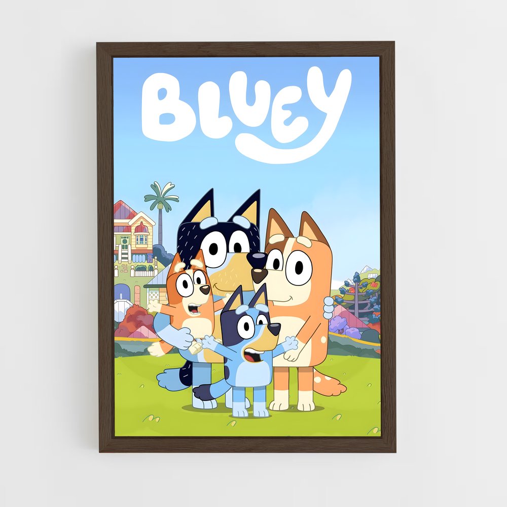 ap-bluey-1 cadre Bois foncé