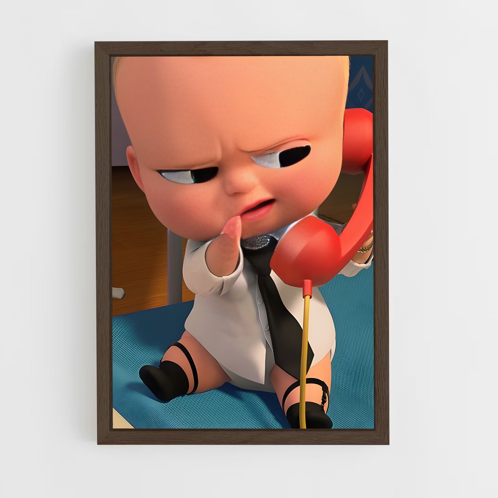 ap-boss baby-4 cadre Bois foncé