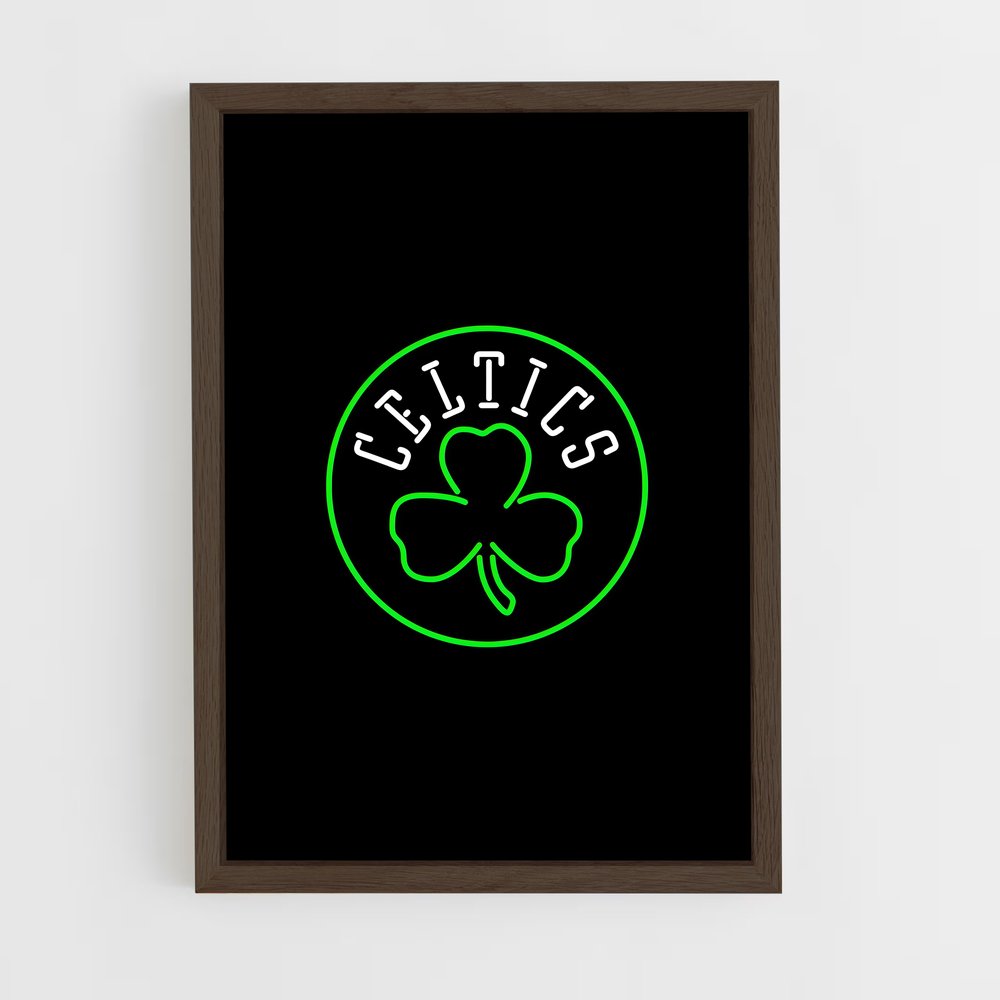 ap-boston celtics-3 cadre Bois foncé