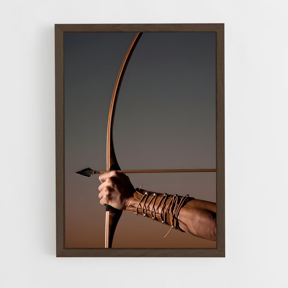 ap-bow and arrow-2 cadre Bois foncé