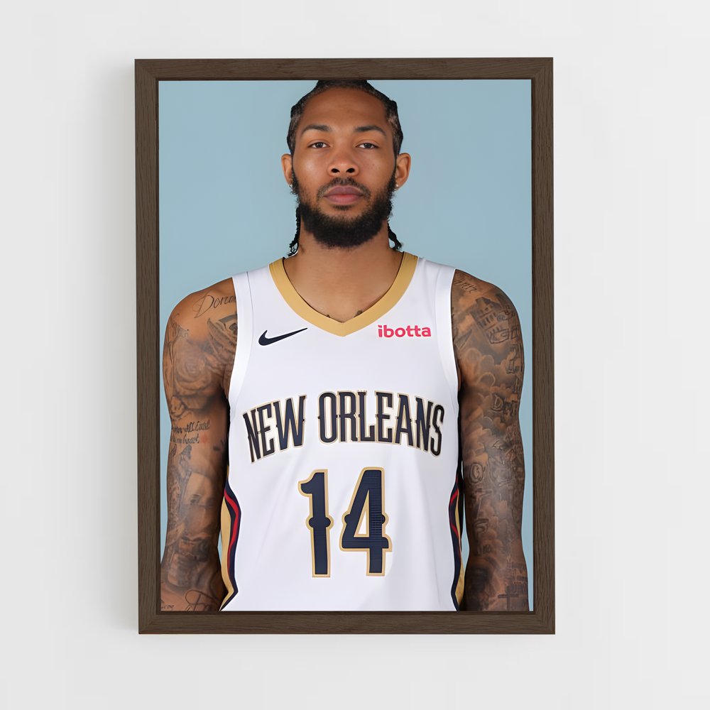 ap-brandon ingram-1 cadre Bois foncé