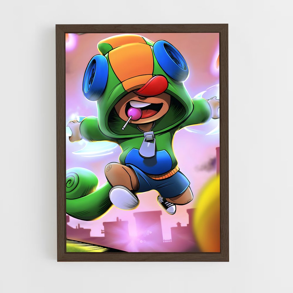 ap-brawl star-3 cadre Bois foncé