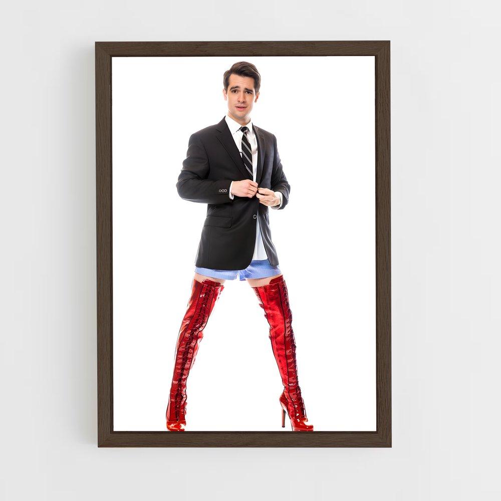 ap-brendon urie-1 cadre Bois foncé
