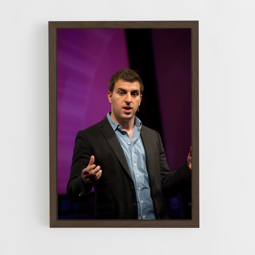ap-brian chesky-2 cadre Bois foncé