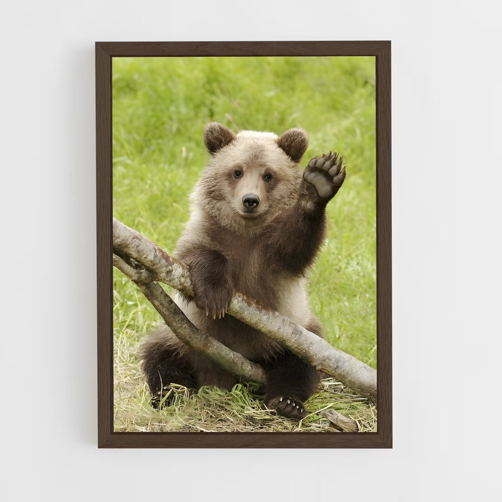 ap-brown bear-7 cadre Bois foncé