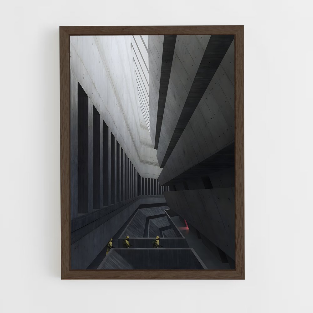 ap-brutalist architecture-14 cadre Bois foncé