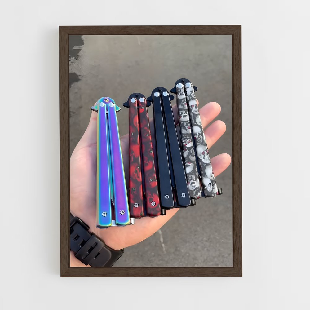 ap-butterfly knife-2 cadre Bois foncé