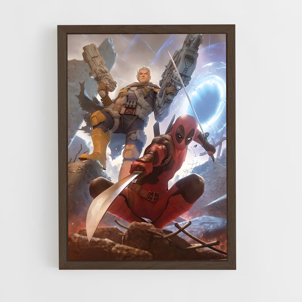 ap-cable deadpool-10 cadre Bois foncé