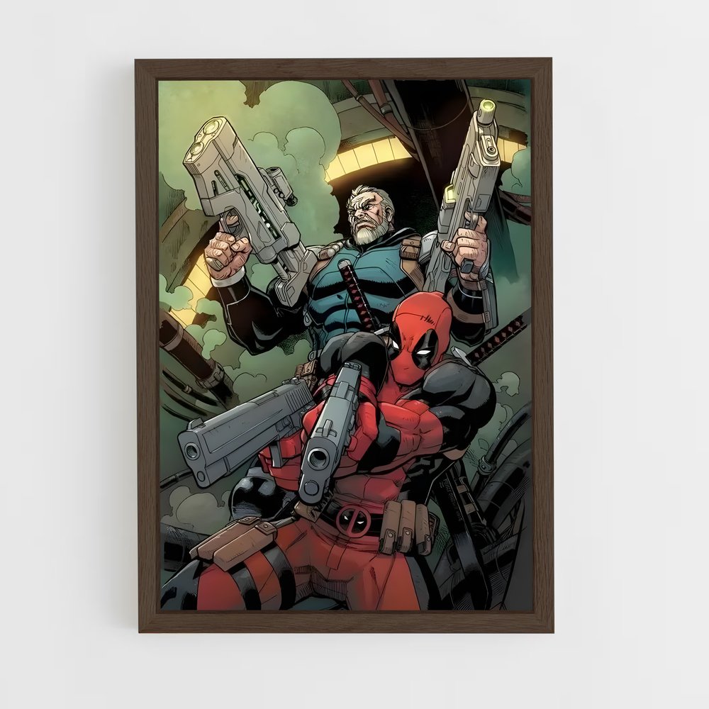 ap-cable deadpool-7 cadre Bois foncé