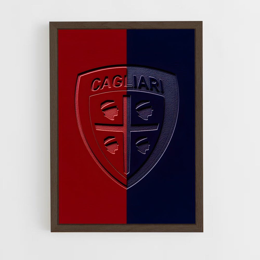 ap-cagliari calcio-1 cadre Bois foncé