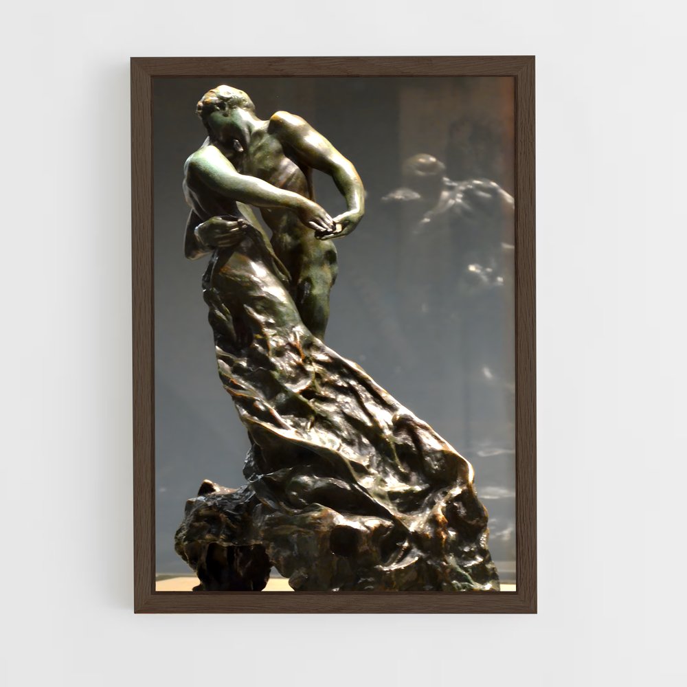 ap-camille claudel sculptures-10 cadre Bois foncé