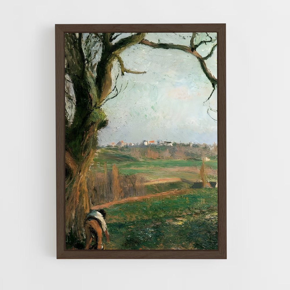 ap-camille pissarro-5 cadre Bois foncé