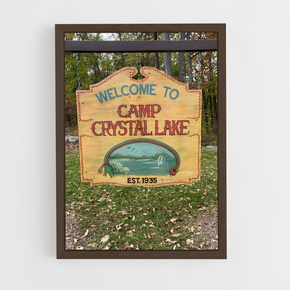 ap-camp crystal lake-2 cadre Bois foncé