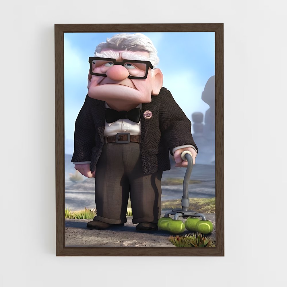 ap-carl fredricksen-3 cadre Bois foncé