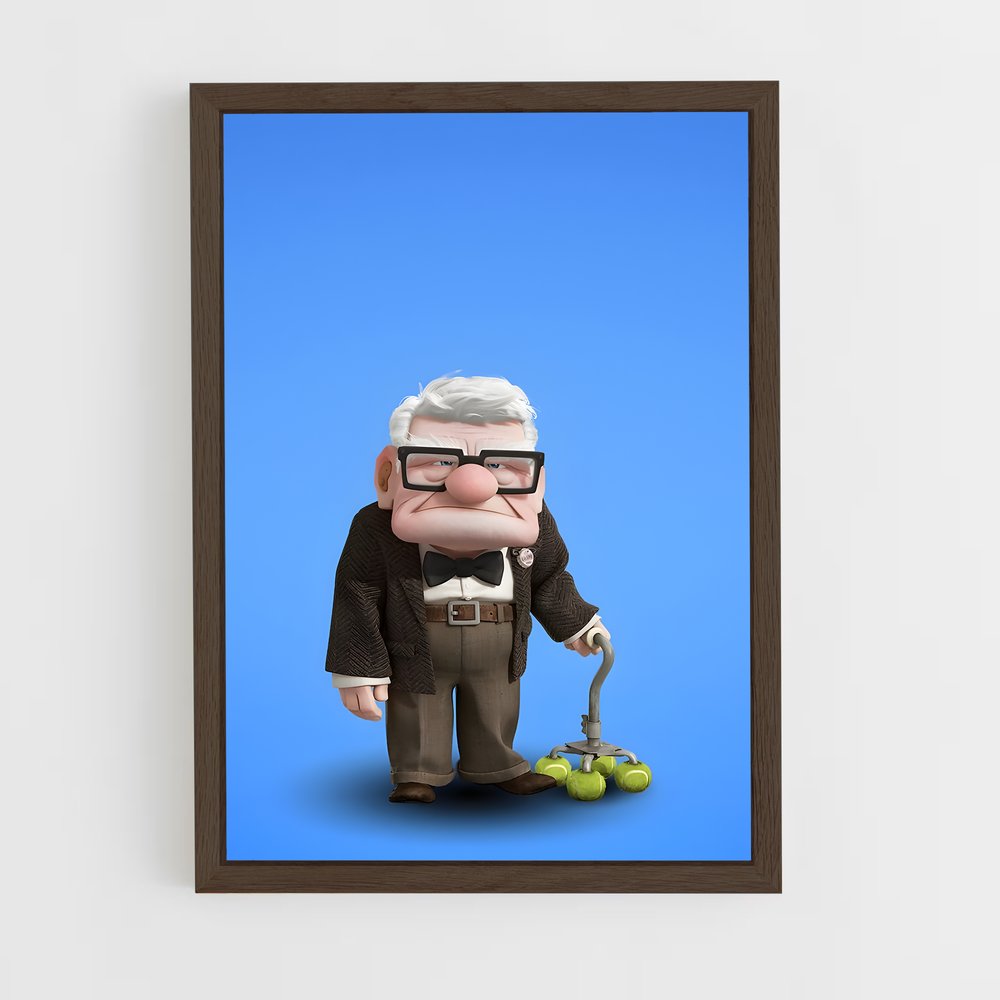 ap-carl fredricksen-4 cadre Bois foncé