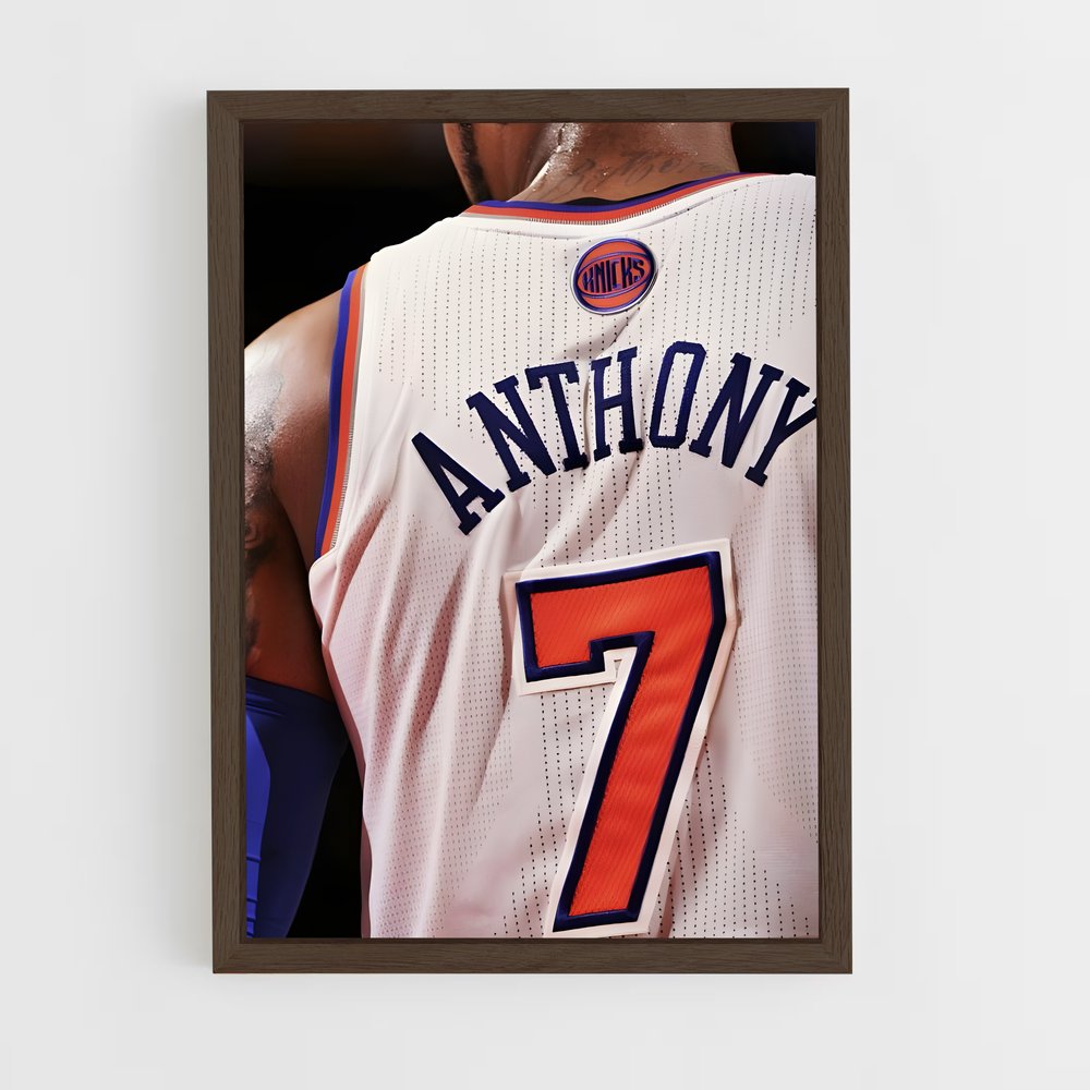 ap-carmelo anthony-7 cadre Bois foncé
