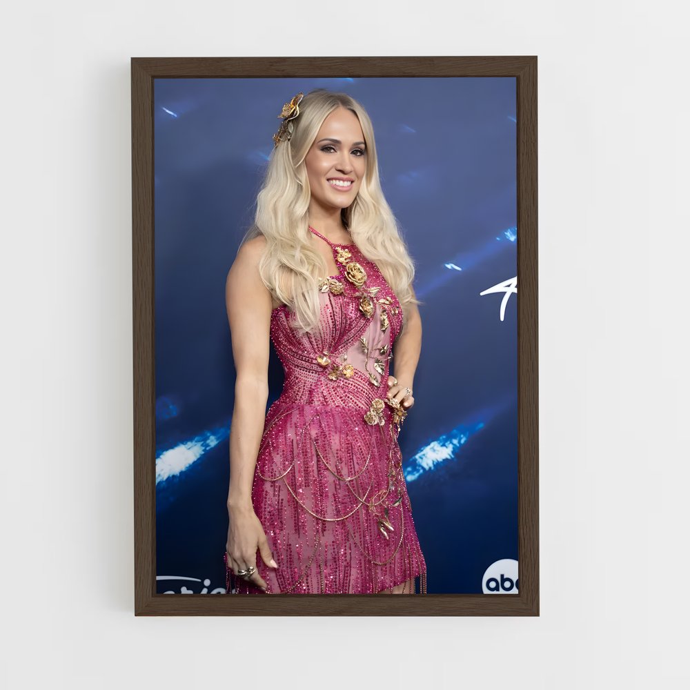 ap-carrie underwood-9 cadre Bois foncé
