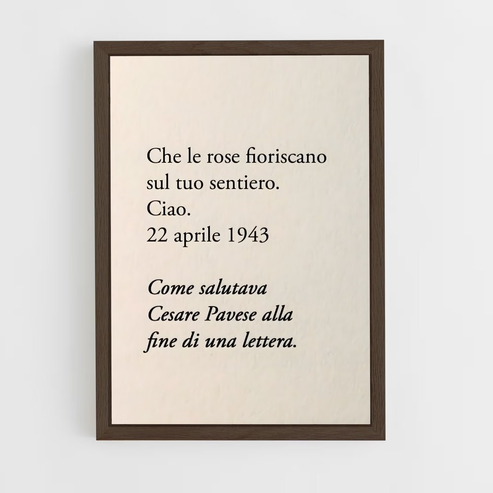 ap-cesare pavese-1 cadre Bois foncé