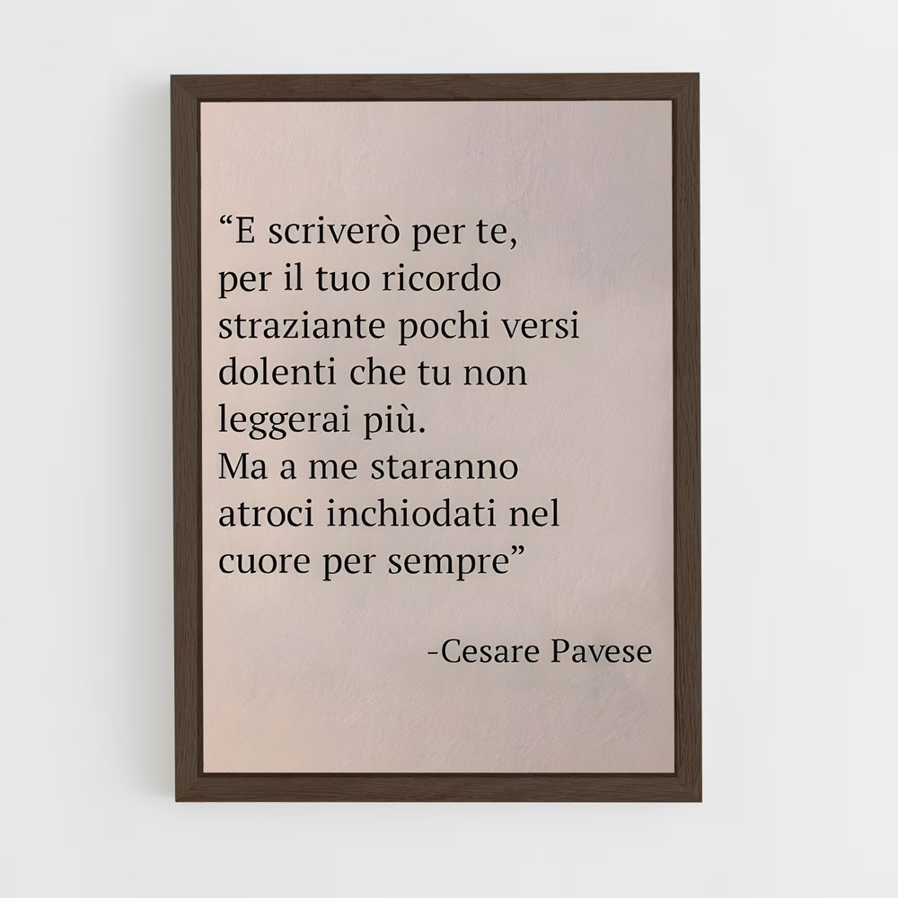 ap-cesare pavese-4 cadre Bois foncé