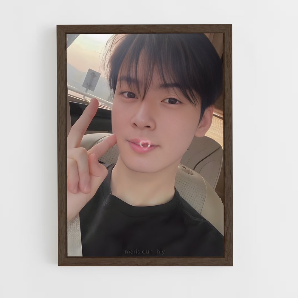 ap-cha eun-woo-5 cadre Bois foncé