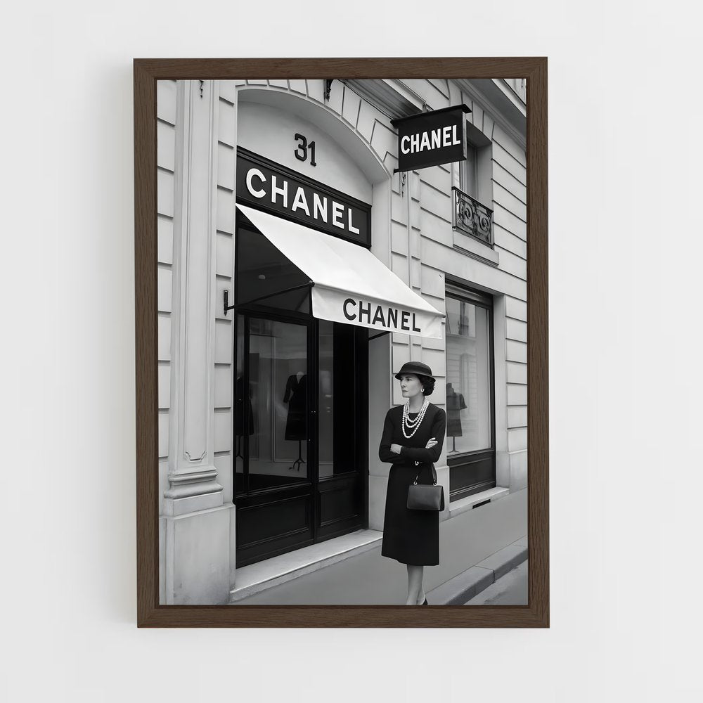 ap-chanel-7 cadre Bois foncé