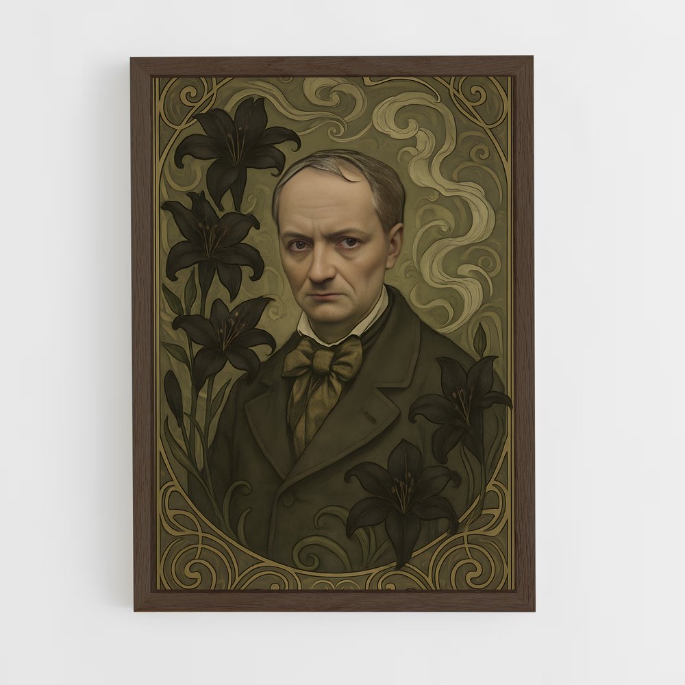 ap-charles baudelaire-2 cadre Bois foncé