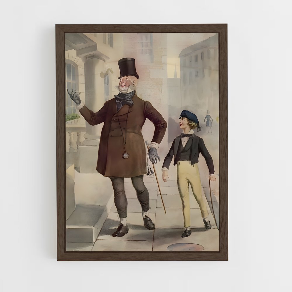 ap-charles dickens-5 cadre Bois foncé