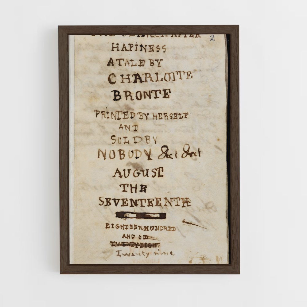ap-charlotte bronte-3 cadre Bois foncé