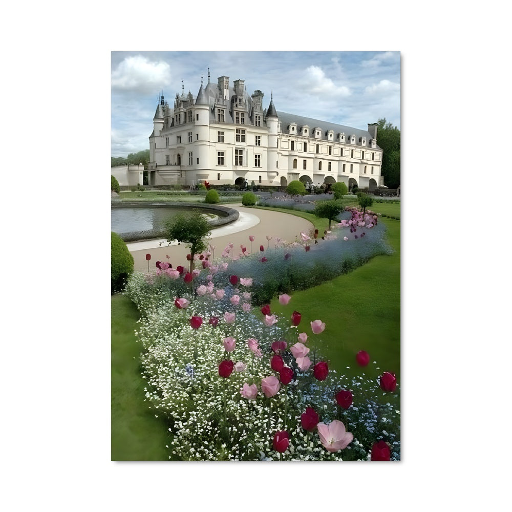 Poster Château Fleurissant