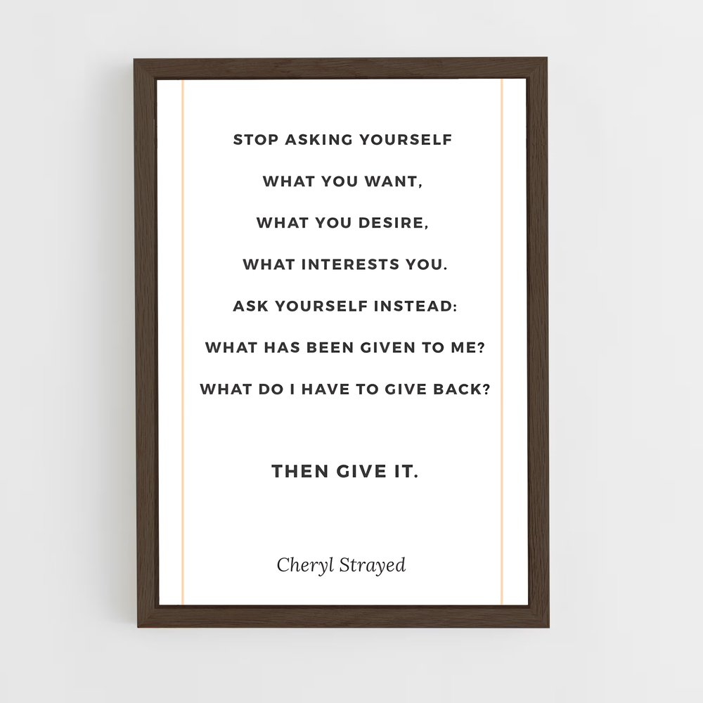 ap-cheryl strayed-4 cadre Bois foncé
