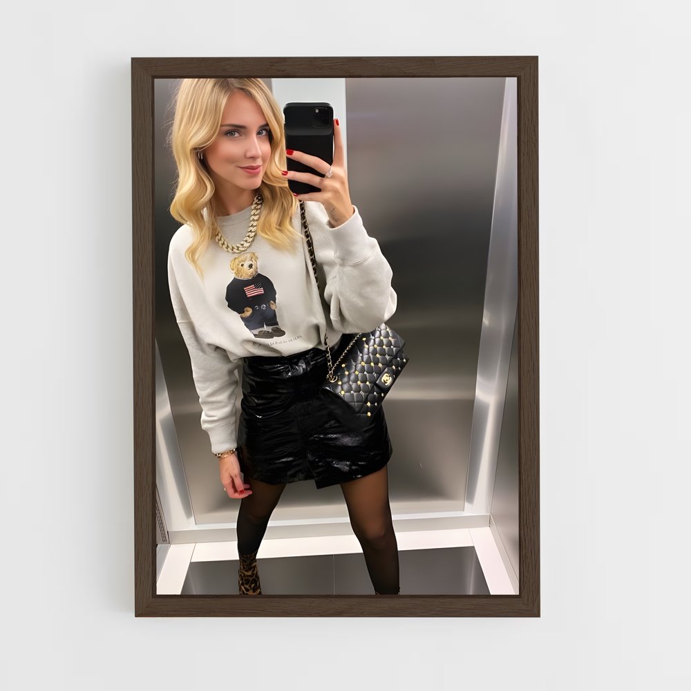 ap-chiara ferragni-8 cadre Bois foncé