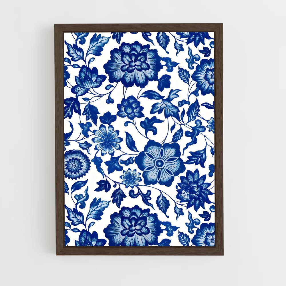 ap-chinoiserie patterns-2 cadre Bois foncé