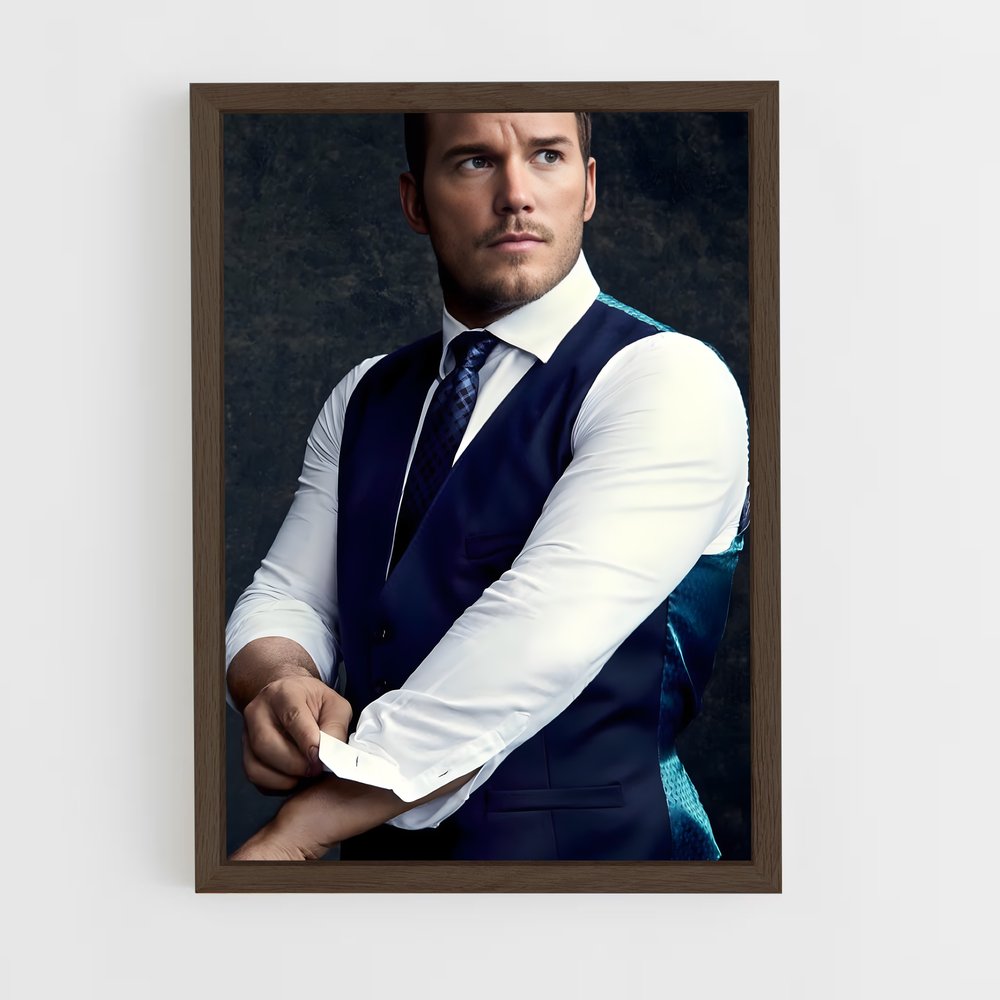 ap-chris pratt-5 cadre Bois foncé