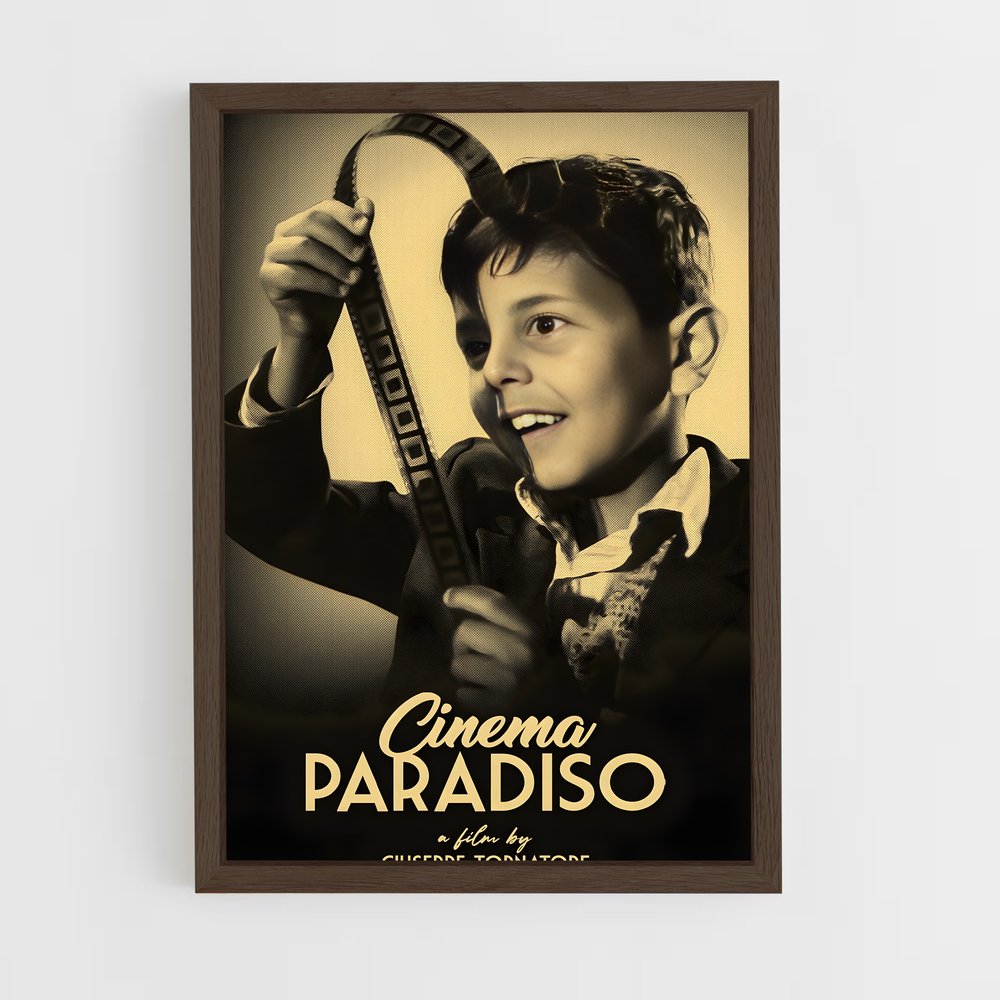 ap-cinema paradiso-4 cadre Bois foncé