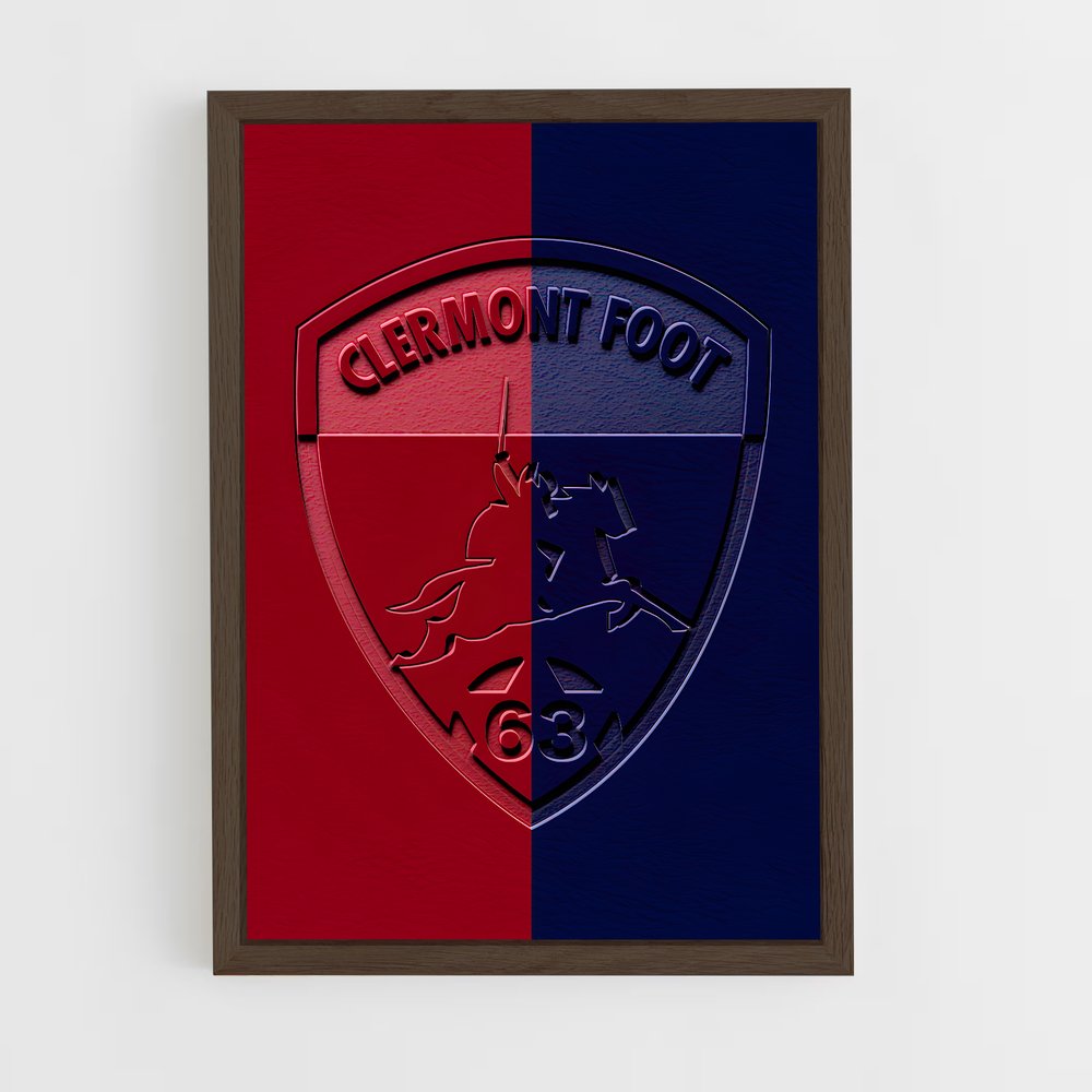 ap-clermont foot 63-7 cadre Bois foncé