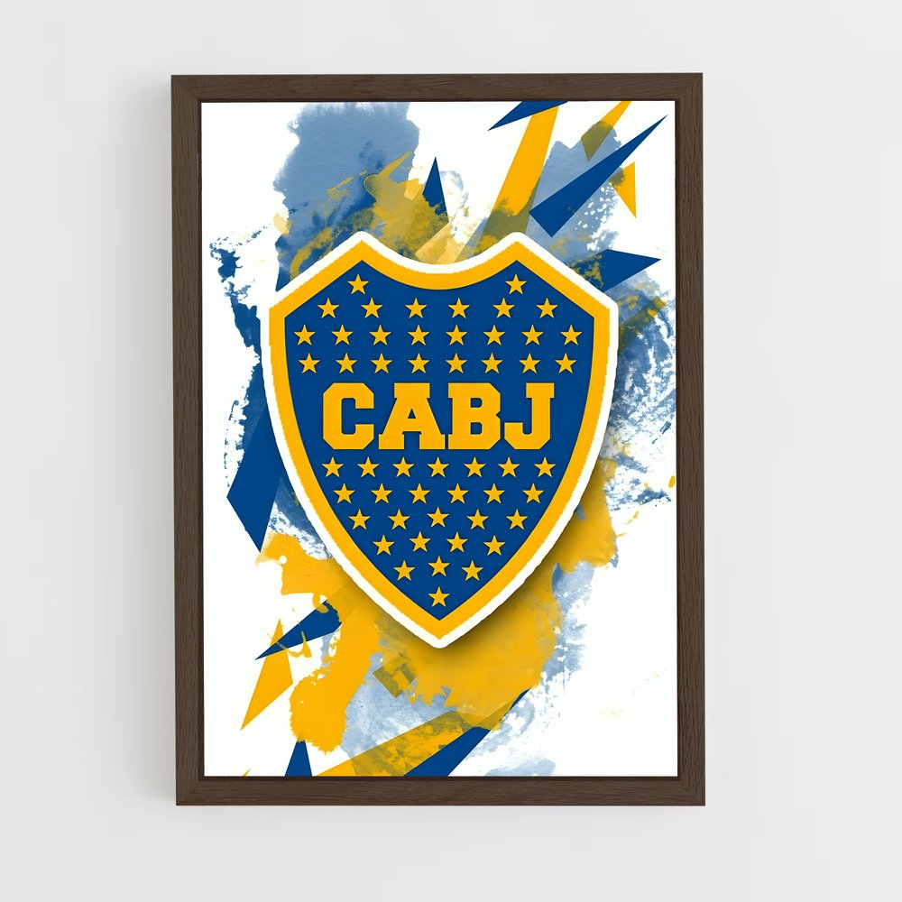 ap-club atletico boca juniors-1 cadre Bois foncé