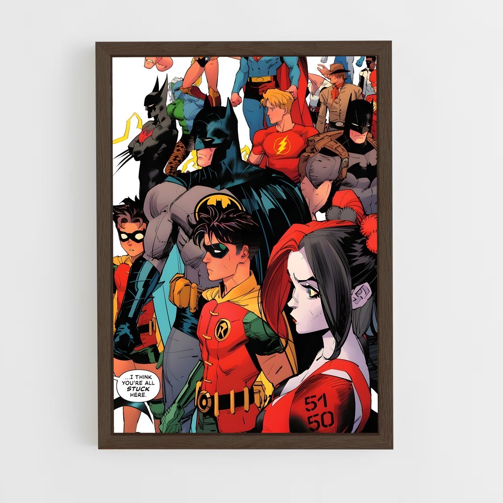 ap-comic con-3 cadre Bois foncé