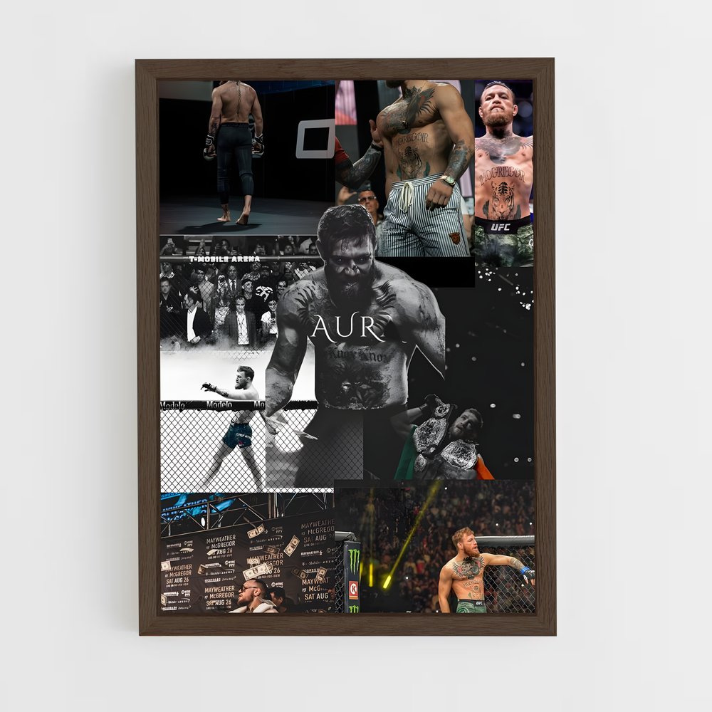 ap-conor mcgregor-12 cadre Bois foncé