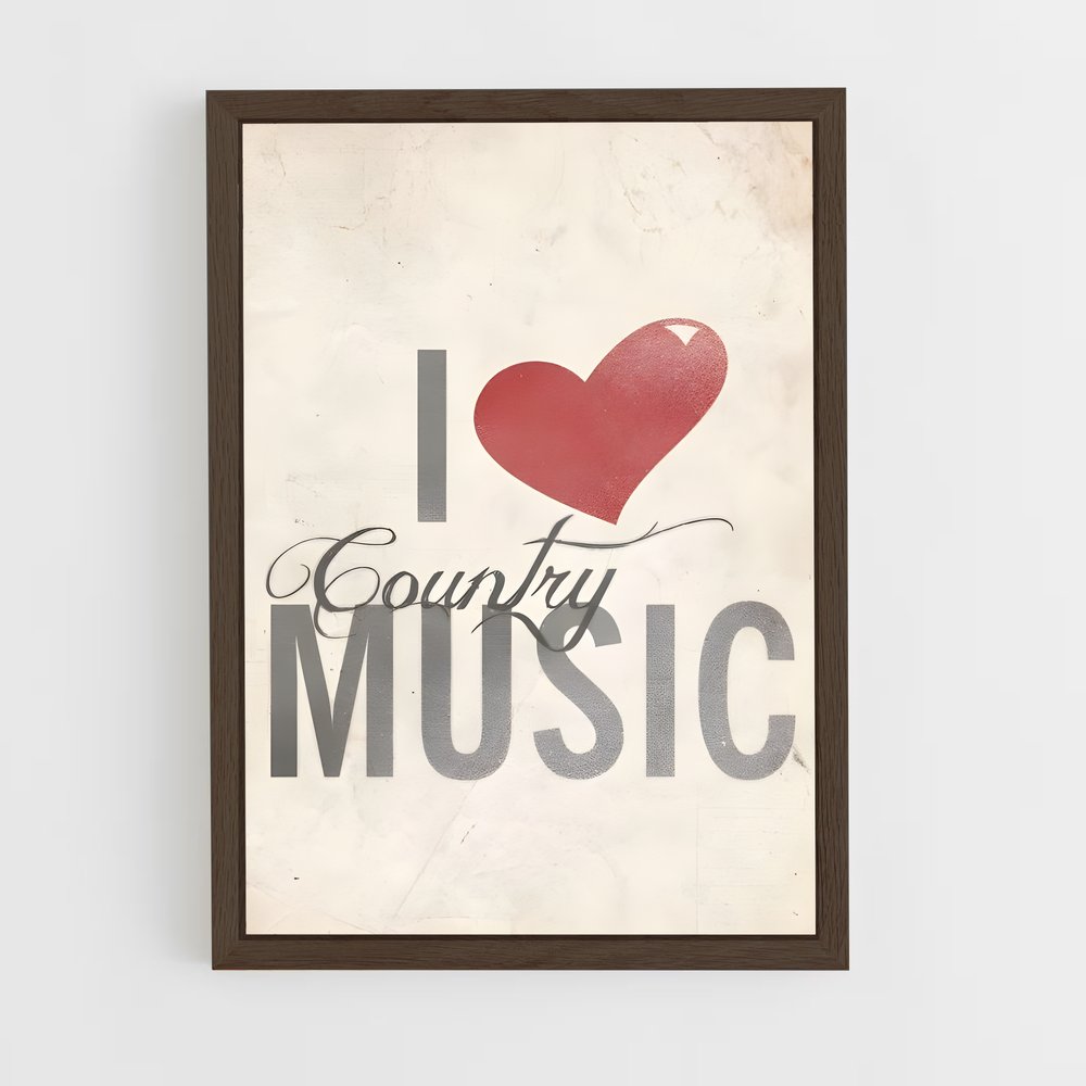ap-country music-3 cadre Bois foncé