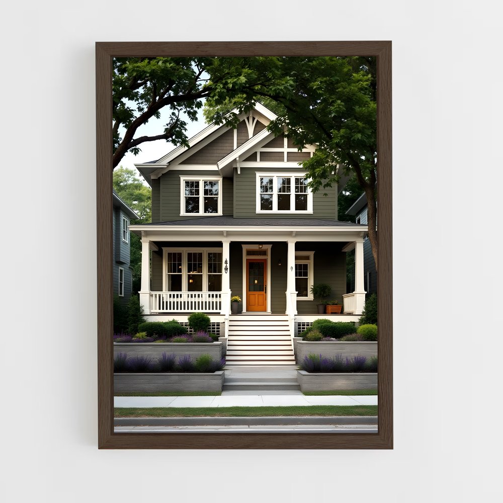 ap-craftsman architecture-2 cadre Bois foncé