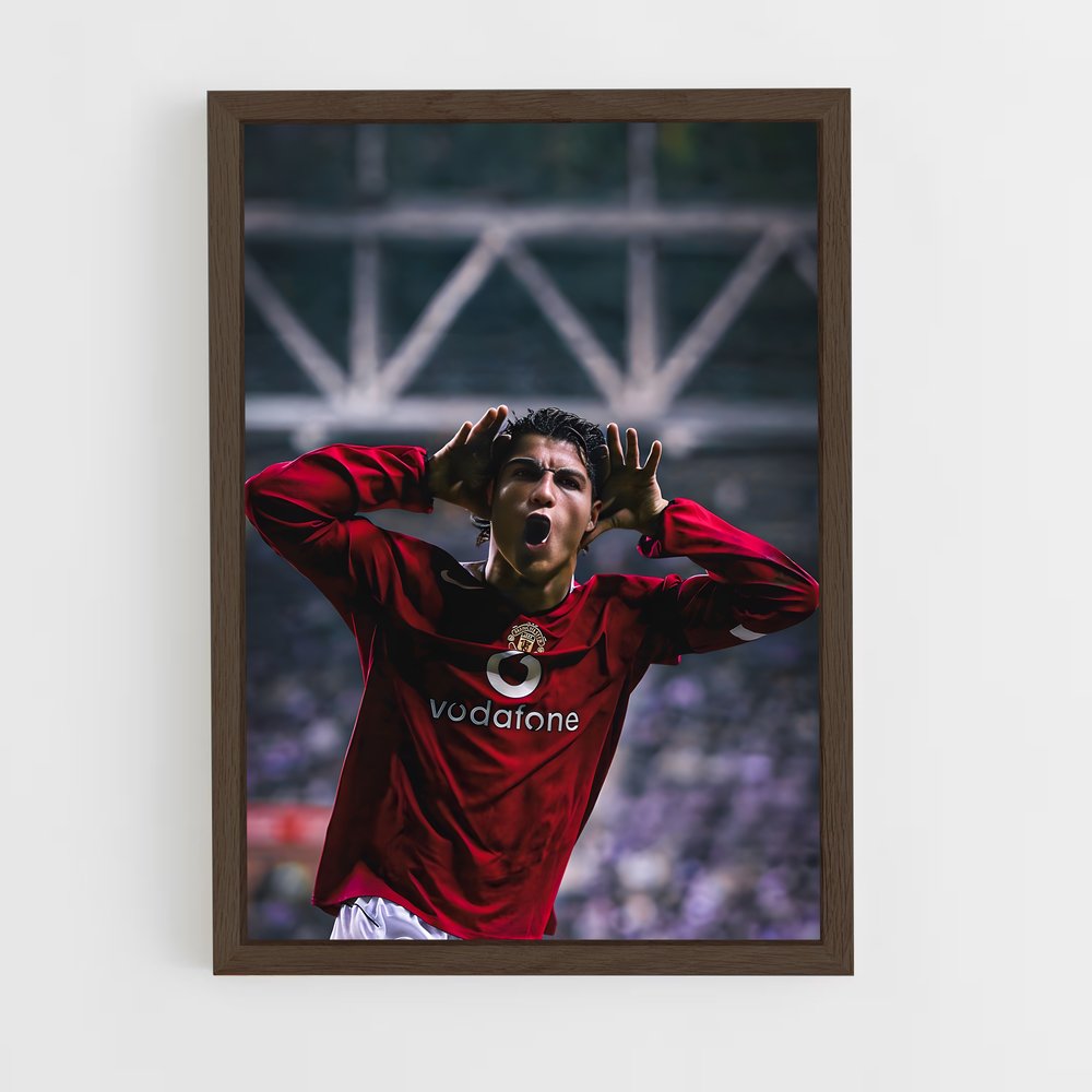 ap-cristiano ronaldo-1 cadre Bois foncé