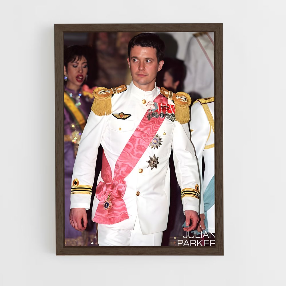 ap-crown prince frederik-3 cadre Bois foncé